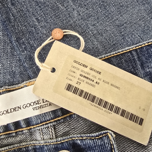 Golden Goose Jeans Size 27 Mid Wash Blue - Picture 6 of 9